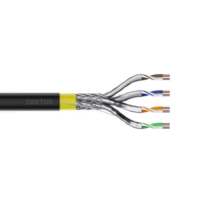 DIGITUS Erdverlegekabel Cat7a S/FTP Ring 50m schw AWG 22/1