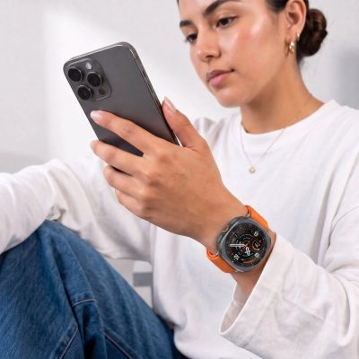 3. Tech-Protect Nylonverschluss für Samsung Galaxy Watch Ultra 47 mm – Orange