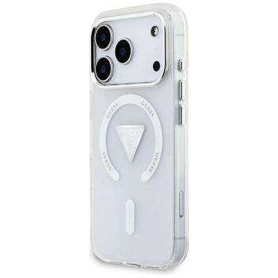 2. Guess IML Gradient Triangle Logo MagSafe Hülle für iPhone 17 Pro - Transparent