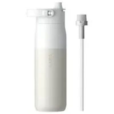 LARQ Bottle Swig Top – Thermoflasche mit Strohhalm 680 ml (Granite White)
