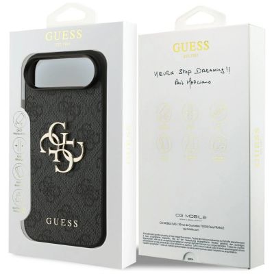 8. Guess 4G Big Logo Case für iPhone 17 Air - Schwarz