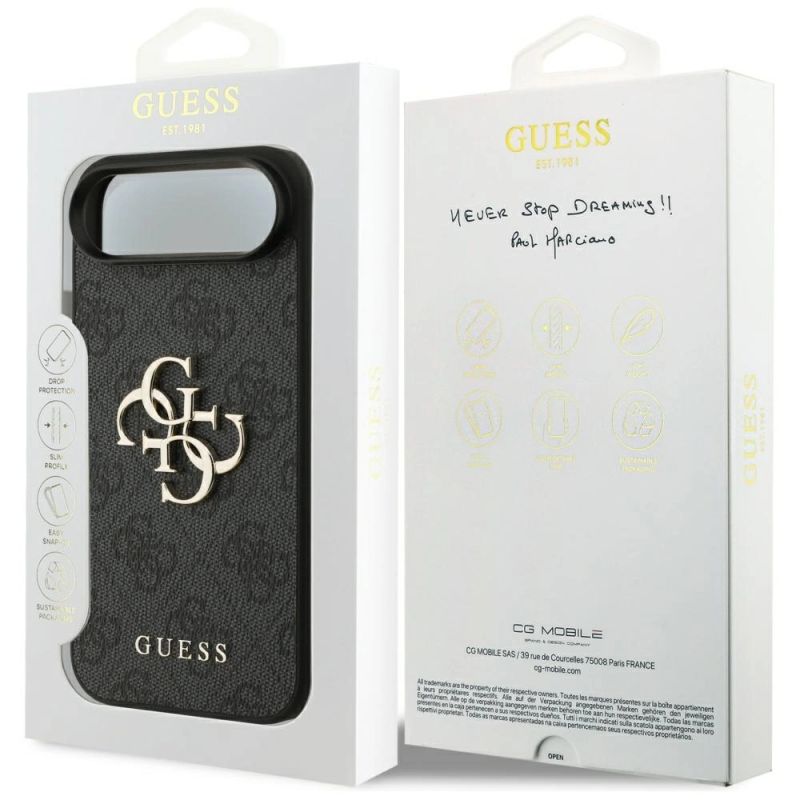 8. Guess 4G Big Logo Case für iPhone 17 Air - Schwarz