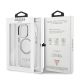 8. Guess Metal Outline MagSafe Hülle für iPhone 13 Pro / iPhone 13 – Silber