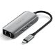 Satechi 4-in-1 USB-C Hub – Hub für mobile USB-C-Geräte (3x USB-C 3.2 Gen2 10 Gbit/s, 2,5-Gigabit-Ethernet) (Space Grau)