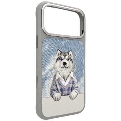 3. Nimmy Gentle Pets Series Hunde-MagSafe-Hülle für iPhone 17 Pro Max – Grau