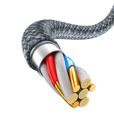 7. Baseus Kabel für iPhone USB - Lightning 2m, 2.4A grau (CALD000516)