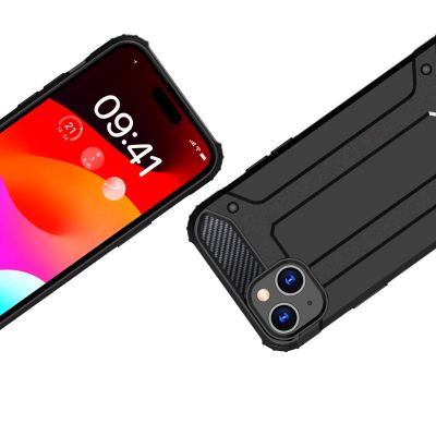 3. iPhone 15 Plus Hybrid Armor Hülle – Blau