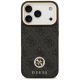 3. Guess 4G Strass Logo & Big Strap Metal Buttons MagSafe Case für iPhone 17 Pro - Schwarz