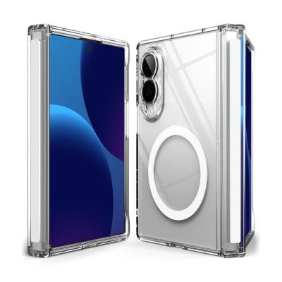 2. Ringke Fusion Flap Magnetische MagSafe-Hülle für Samsung Galaxy Z Fold 8 – Transparent