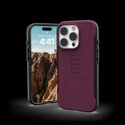 3. UAG Civilian Magsafe Hülle für iPhone 16 Pro – rot