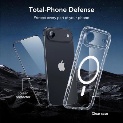 5. ESR Classic Hybrid MagSafe + Panzerglas-Set für iPhone 17 Air – Klar