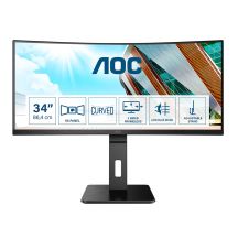 AOC P2 CU34P2A LED-Monitor 86,4 cm (34") 3440 x 1440 Pixel Quad HD Schwarz