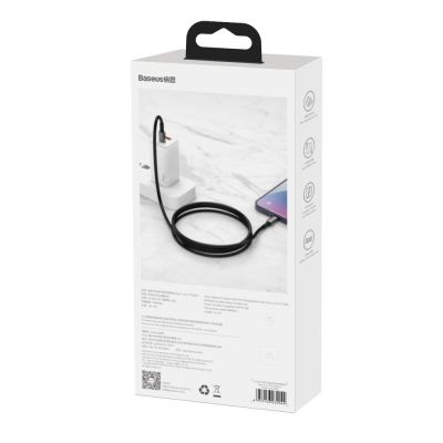 6. Baseus CATLWJ-A01 Lightning – USB-C PD 20 W 480 Mbit/s 2 m Kabel – Schwarz