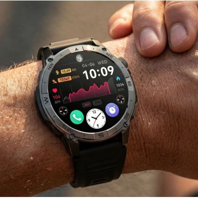 2. Smartwatch Gravity Schwarzes Armband + Armband GT46-1