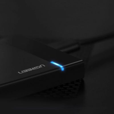 10. Ugreen Schacht für HDD SSD Festplattengehäuse 2,5'' SATA USB 3.2 Gen 1 (5 Gbps) Micro USB SuperSpeed + 0,5 m Kabel schwarz (US221 30848)