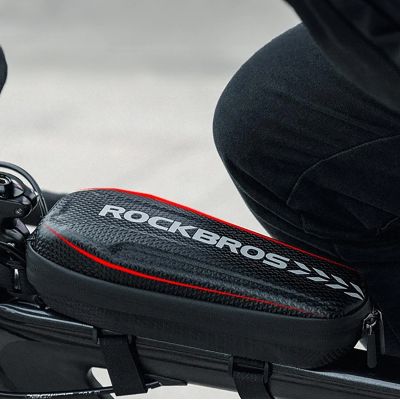 3. Rockbros B62 Fahrradtasche für Lenker oder Rahmen 2L - Schwarz