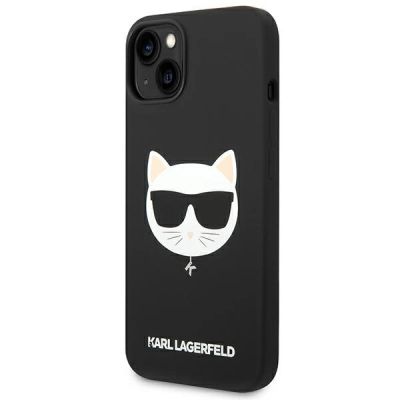 2. Karl Lagerfeld KLHMP14MSLCHBK iPhone 14 Plus 6.7" Hardcase schwarz / schwarzes Silikon Choupette Head Magsafe