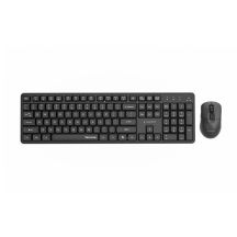 GEMBIRD Kabelloses Tastatur- und Maus-Set Silent Key Pro Business, Schwarz, US-Layout