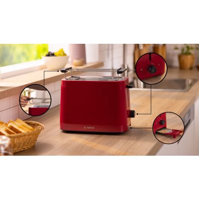 3. BOSCH TAT 3M124 Toaster