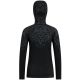 Damen-Thermoshirt mit langen Ärmeln und Sturmhaube Odlo KINSHIP PW 200, schwarz