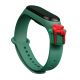 Strap Xmas für Xiaomi Mi Band 3 / 4 Weihnachts-Silikonarmband mit Geschenk - Dunkelgrün