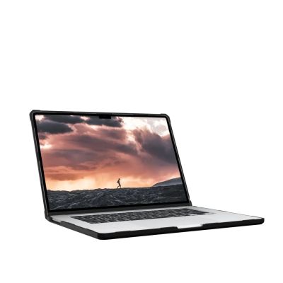 7. UAG Urban Armor Gear Plyo Hülle für Apple MacBook Air 15" (2023) - Eis/Schwarz (transparent)