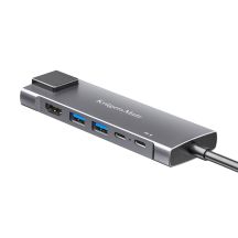 Adapter (HUB) USB Typ C auf HDMI/2x USB 3.0/2x USB Typ C/RJ45