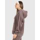 5. Damen-Sweatshirt mit Kapuze, offen, 4F 4FRAW25TSWSF2513-81S