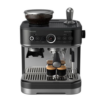 20. Philips PSA3218/10 Kaffeemaschine Barista Brew, 15 bar Pumpendruck, integrierter Milchaufschäumer, halbautomatisch, 1350 W, Schwarz