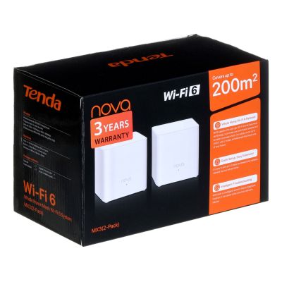 7. Tenda MX3 (2er-Pack) Mesh Wi-Fi6 AX1500
