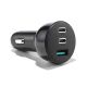 6. Joyroom 70W Autoladegerät mit 3 Anschlüssen: USB, 2 x USB C schwarz (JR-CL26)