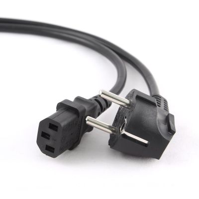 GEMBIRD PC-186-VDE-3M Kabel (C13 / IEC C13 / IEC 320 C13 - Schuko; 3m; schwarz)