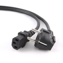 GEMBIRD PC-186-VDE-3M Kabel (C13 / IEC C13 / IEC 320 C13 - Schuko; 3m; schwarz)