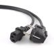 GEMBIRD PC-186-VDE-3M Kabel (C13 / IEC C13 / IEC 320 C13 - Schuko; 3m; schwarz)