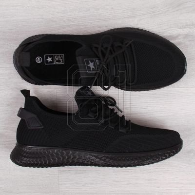 5. NEWS M EVE266A schwarze Textil-Sportschuhe 