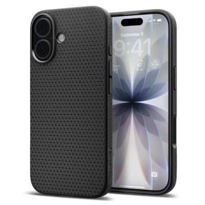 Spigen Liquid Air Case für iPhone 17 - Mattschwarz