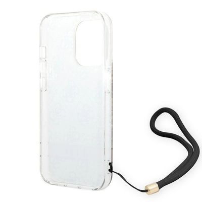 6. Guess GUOHCP14LH4STW iPhone 14 Pro 6.1 "braun / braun Hardcase 4G Print Strap