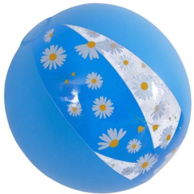 4. Aufblasbarer Strandball 50 cm, Gänseblümchenblau 53174