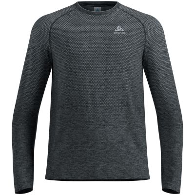 Herren-Langarmshirt Odlo ESSENTIAL SEAMLESS mit Rundhalsausschnitt, grau
