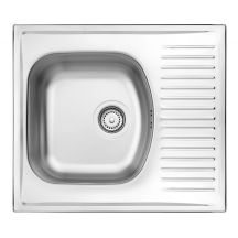 Einzelbecken-Edelstahlspüle mit Abtropffläche ZMU 3113 5907650856832