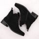 17. Damen-Boots mit Schnürung und Reißverschluss, warm gefüttert, schwarz M.Daszyński SA198-24