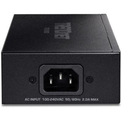 3. Trendnet TPE-319GI PoE-Injektor (10G PoE++, 10 Gigabit Ethernet, 1000/10000, IEEE 802.3, IEEE 802.3ab, IEEE 802.3af, IEEE 802.3an, IEEE 802.3bt, IEEE 802.3bz, IEEE 802.3u, 0,7 W, 90 W)