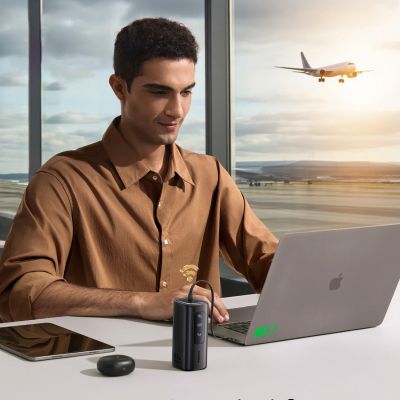 16. Baseus EnerGeek GX11 MiFi 20000mAh 67W Powerbank mit WLAN-Funktion - Schwarz