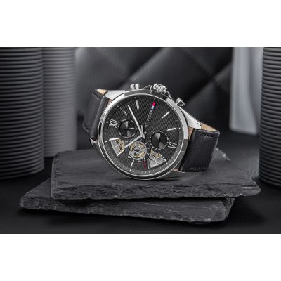 3. Tommy Hilfiger Baker Open Heart Herrenuhr 1710644 + Box