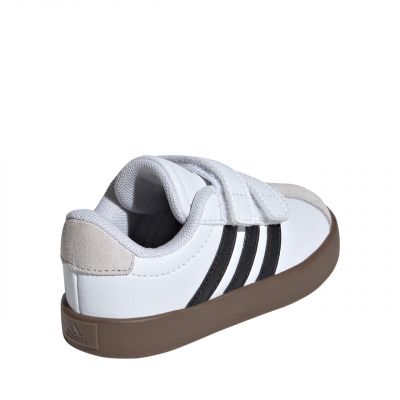 3. Adidas VL Court 3.0 Skateboardschuhe für Kinder, Weiß und Grau, ID9157