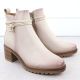 3. Beige gefütterte Damen-Ankle-Boots Potocki Z25-SZ12690