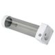 214 mm DDC Schubkarren-Überlaufbehälter, Acryl – Weiß