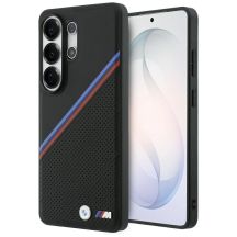 BMW Tricolor Metal Logo MagSafe Hülle für Samsung Galaxy S26 Ultra - Schwarz
