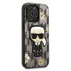 4. Karl Lagerfeld Flower Ikonik Karl Hülle für iPhone 13 Pro / iPhone 13 – grau