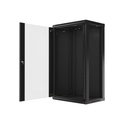 5. Lanberg WF01-6422-10B Rack-Schrank (22 HE; 1082 mm / 600 mm / 450 mm; Wandmontage; aufklappbar; 19 Zoll; schwarz)